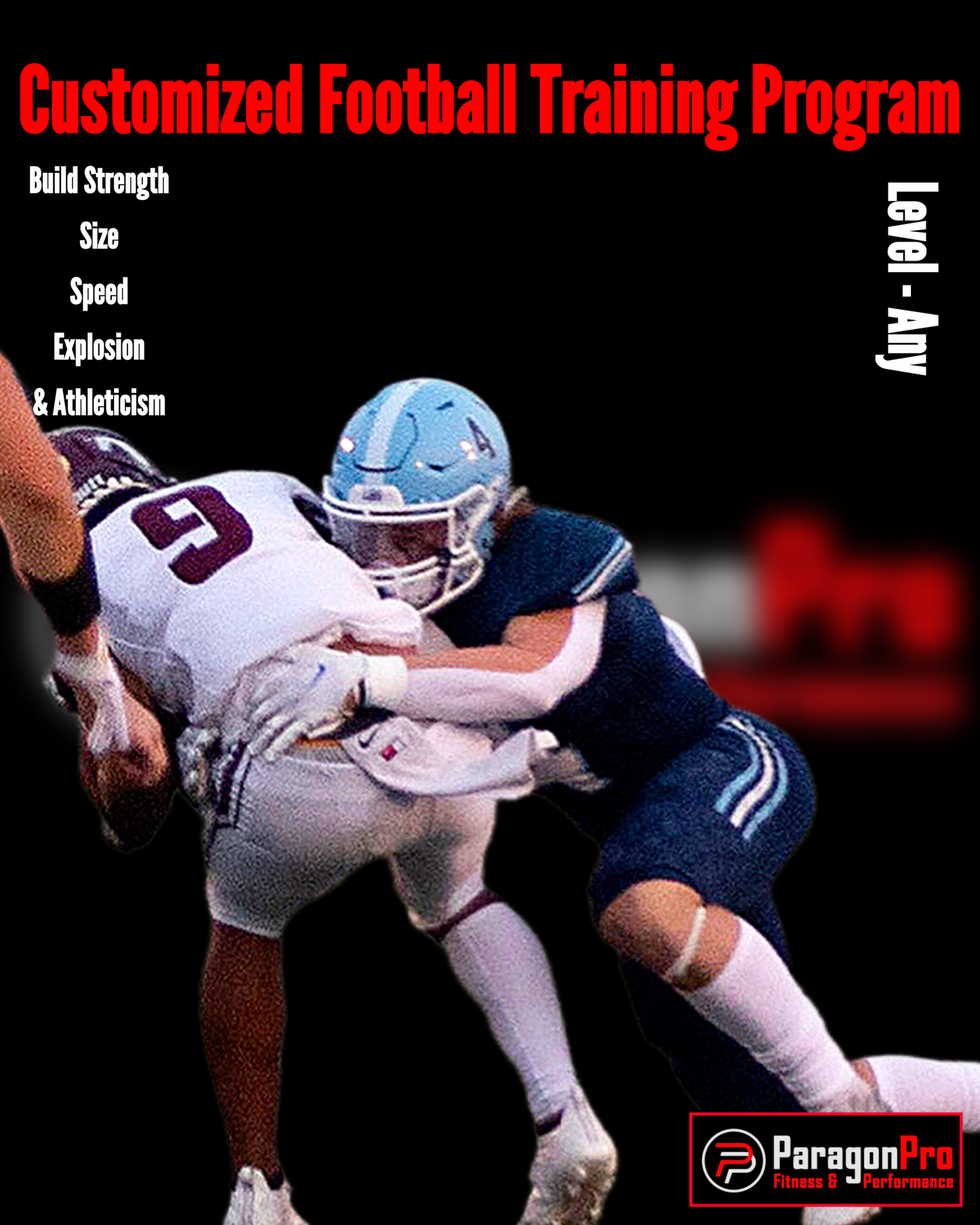 CUSTOMIZED Football Training Program. (6 Weeks)
